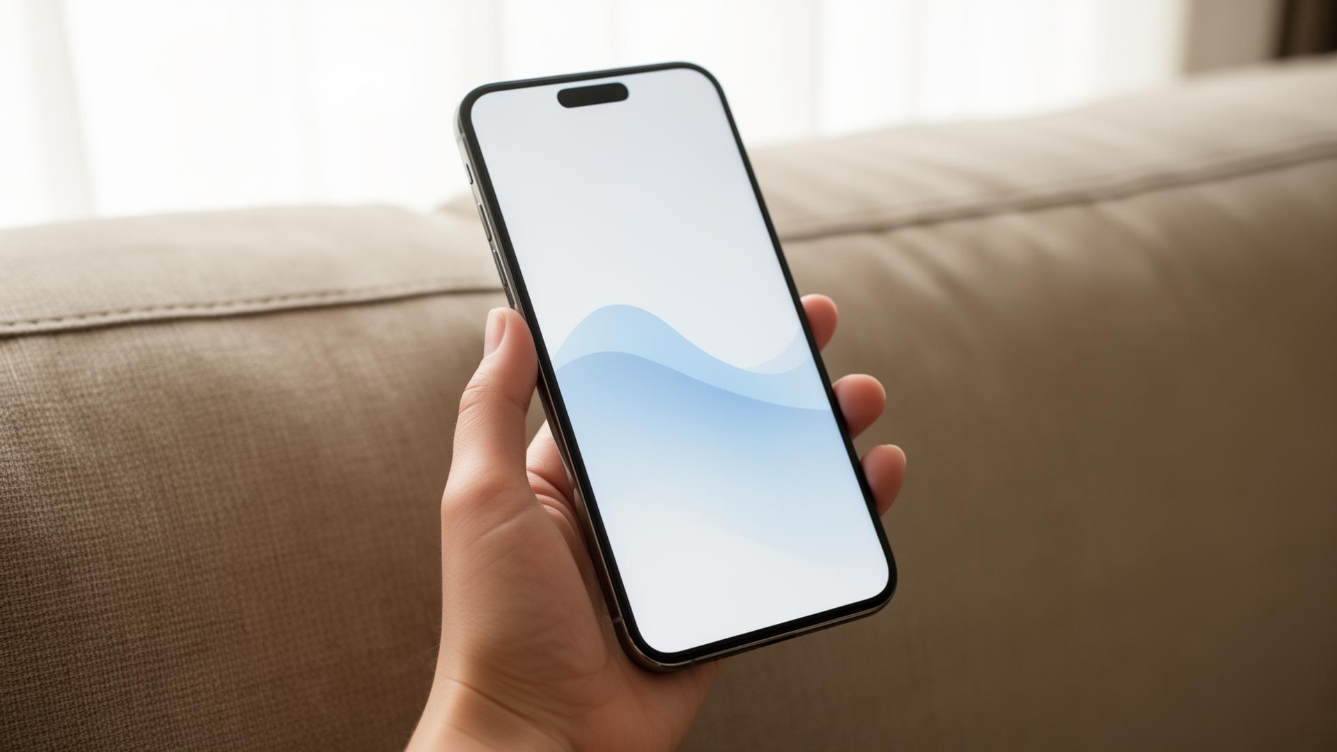 Person using the Algocyte app at home